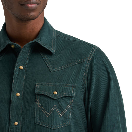 Men's Wrangler Retro® Premium Western Snap Corduroy Shirt - 112384763