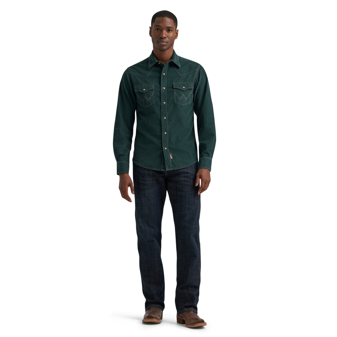 Men's Wrangler Retro® Premium Western Snap Corduroy Shirt - 112384763