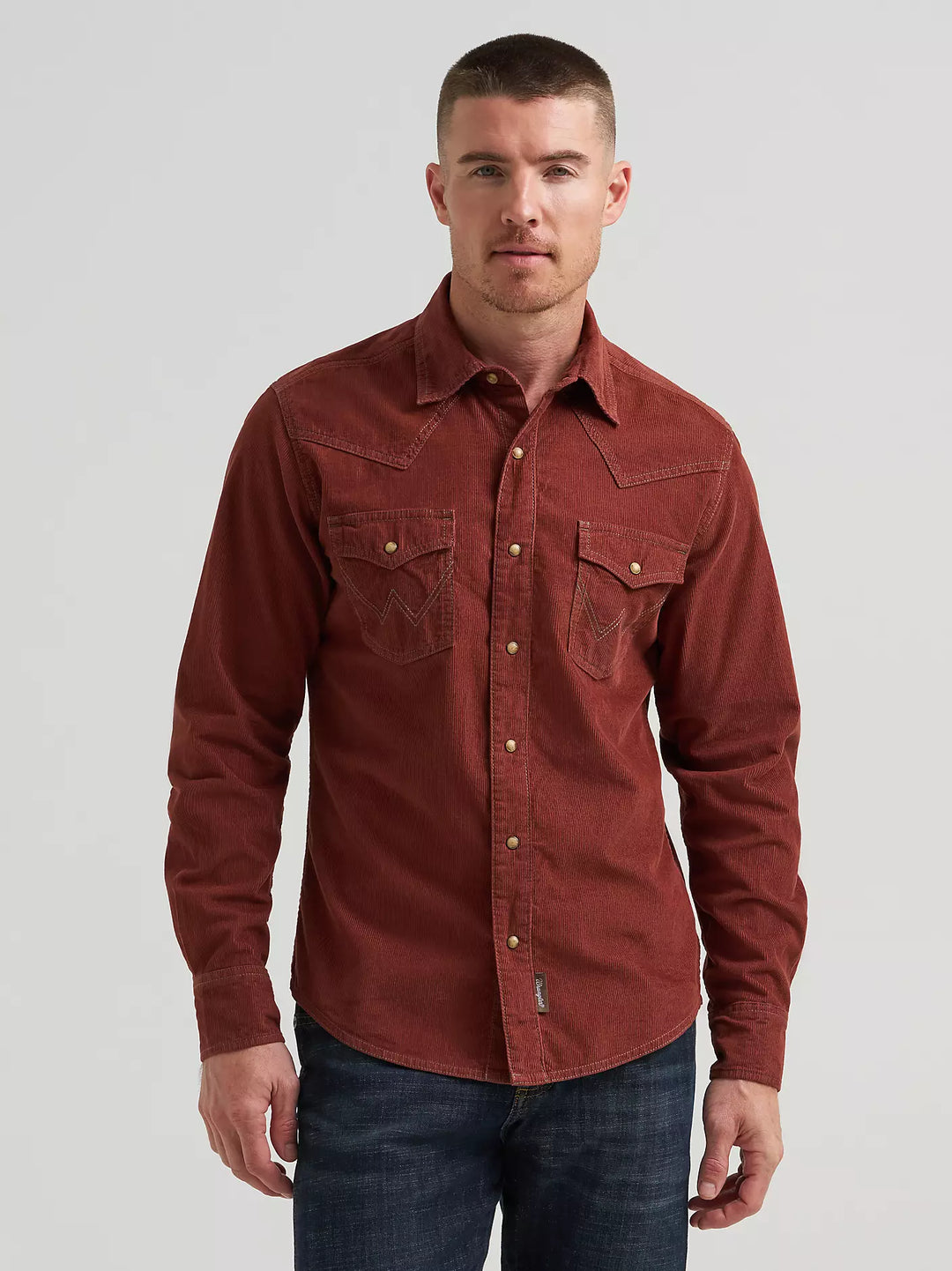 Men's Wrangler Retro® Premium Western Snap Corduroy Shirt - 112384767