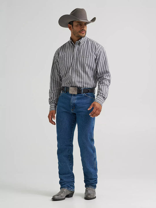 Men's Wrangler George Strait™ Long Sleeve Button Down Two Pocket Shirt - 112385355