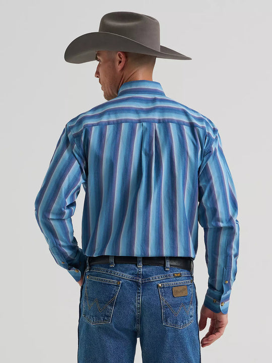 Men's Wrangler George Strait™ Long Sleeve Button Down One Pocket Shirt - 112385362
