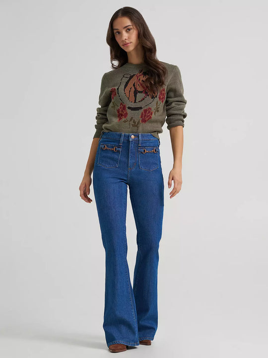 Ladies Wrangler Stay A While Sweater - 112385386
