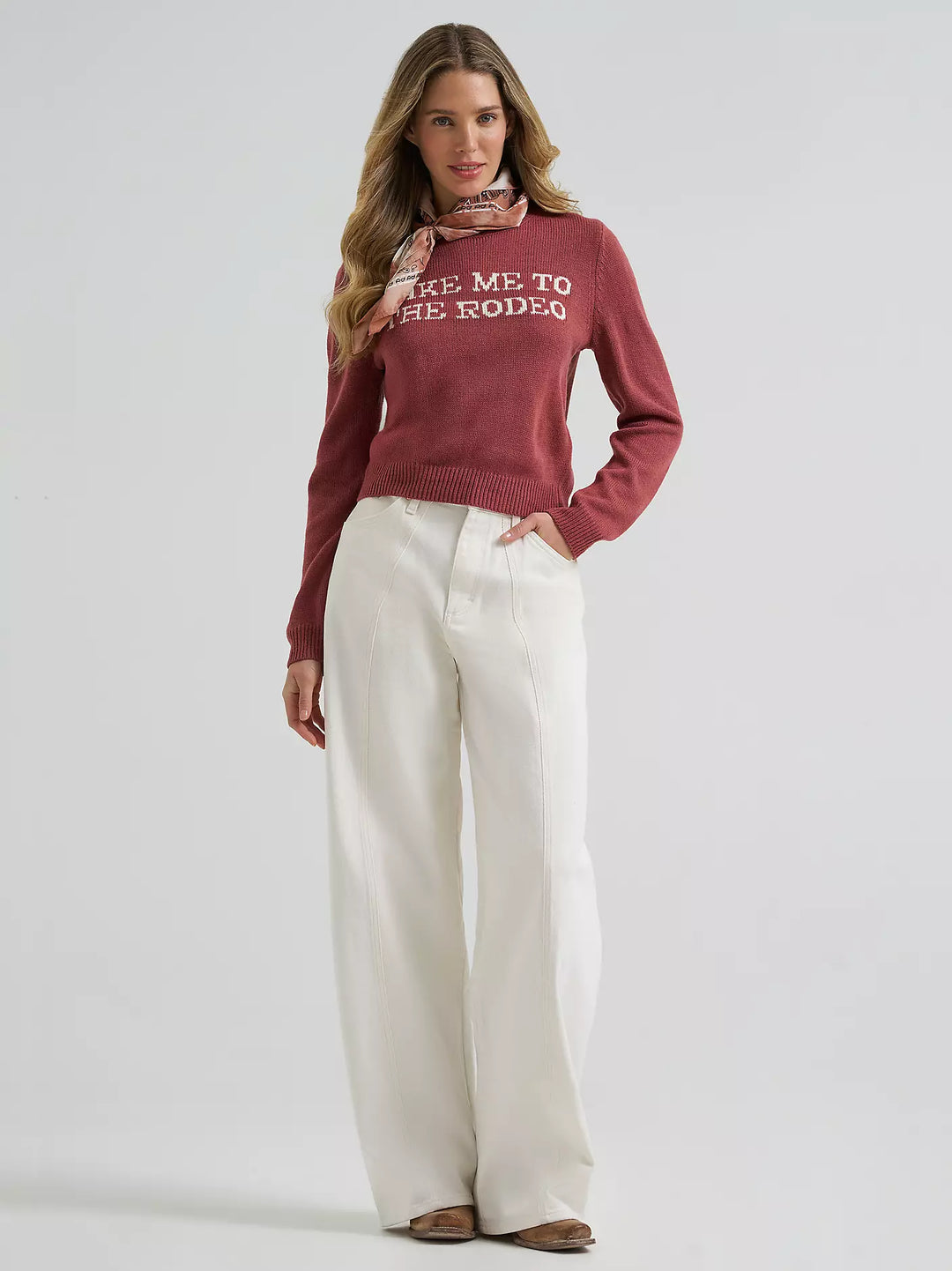 Ladies Wrangler Stay A While Sweater - 112385416