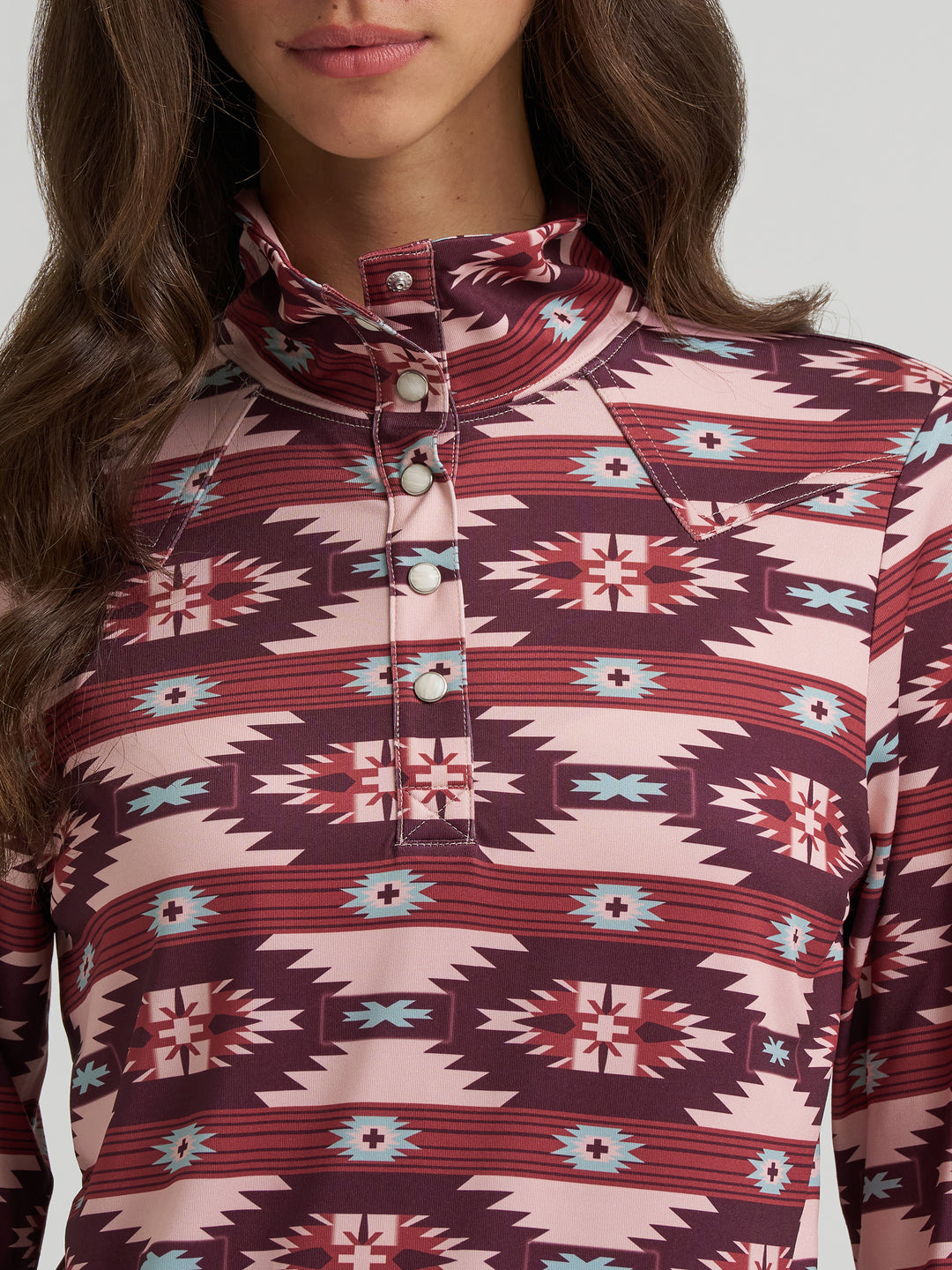 Ladies Wrangler Skye Performance Quarter Snap Pullover - 112385444