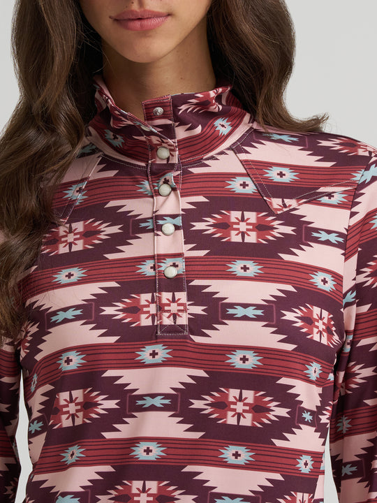Ladies Wrangler Skye Performance Quarter Snap Pullover - 112385444