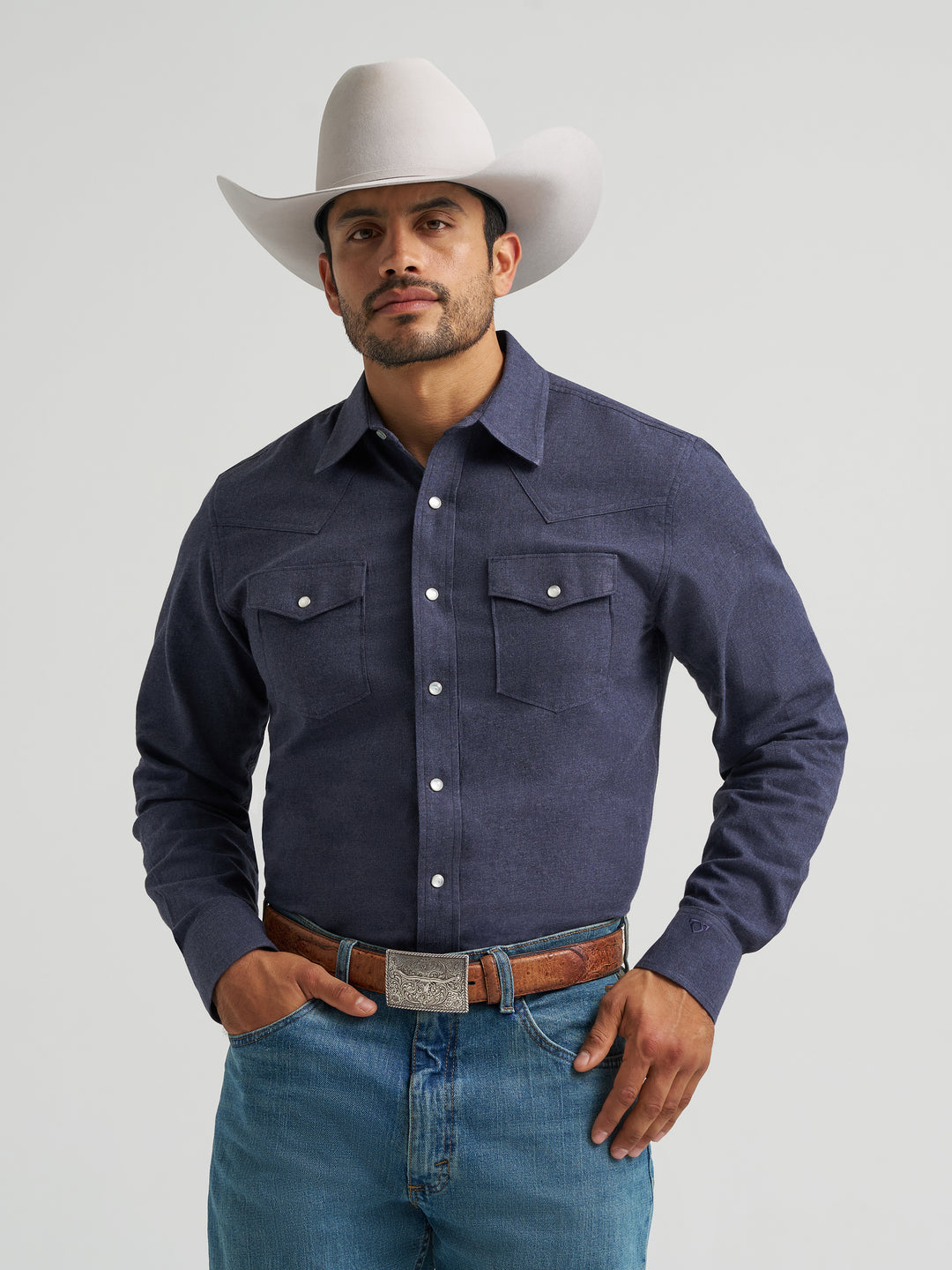 Men's Wrangler® X Cody Johnson Long Sleeve Classic Fit Snap Shirt - 112385451