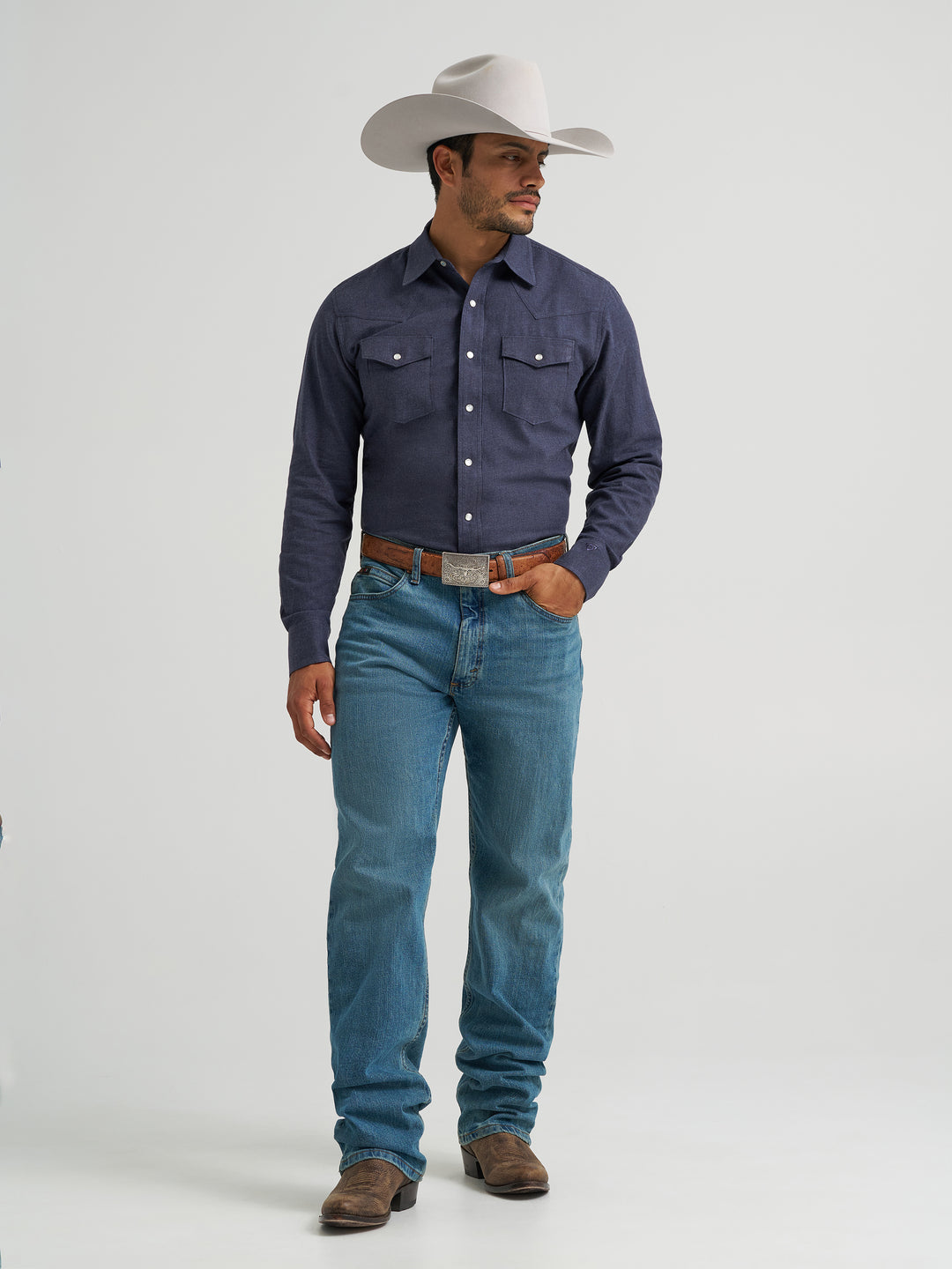 Men's Wrangler® X Cody Johnson Long Sleeve Classic Fit Snap Shirt - 112385451