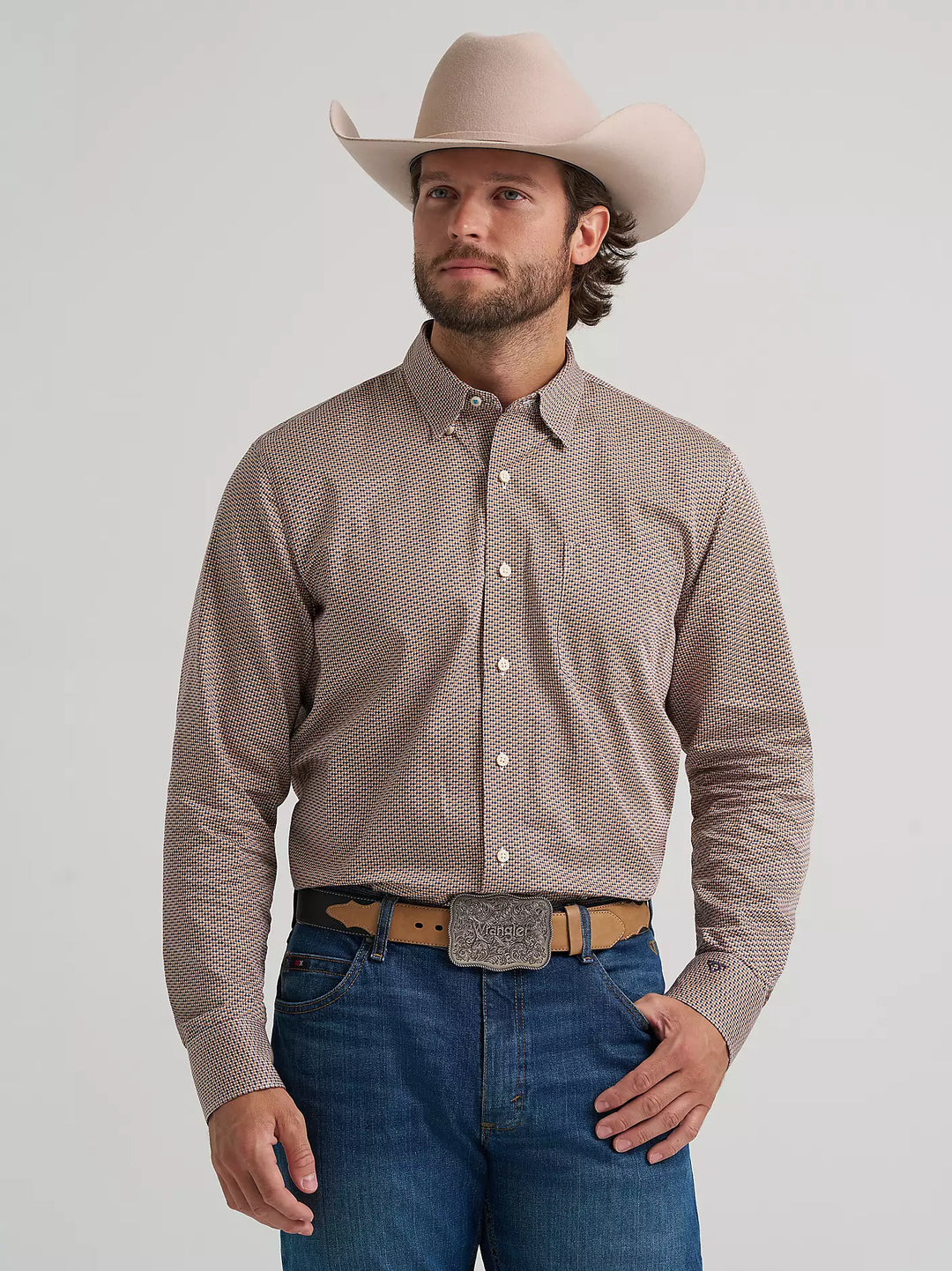 Men's Wrangler Cody Johnson One Pocket Button Down Shirt - 112385465