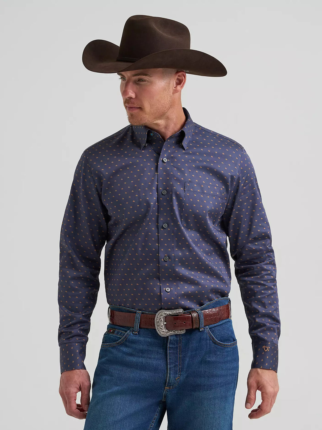 Men's Wrangler Cody Johnson One Pocket Button Down Shirt - 112385466