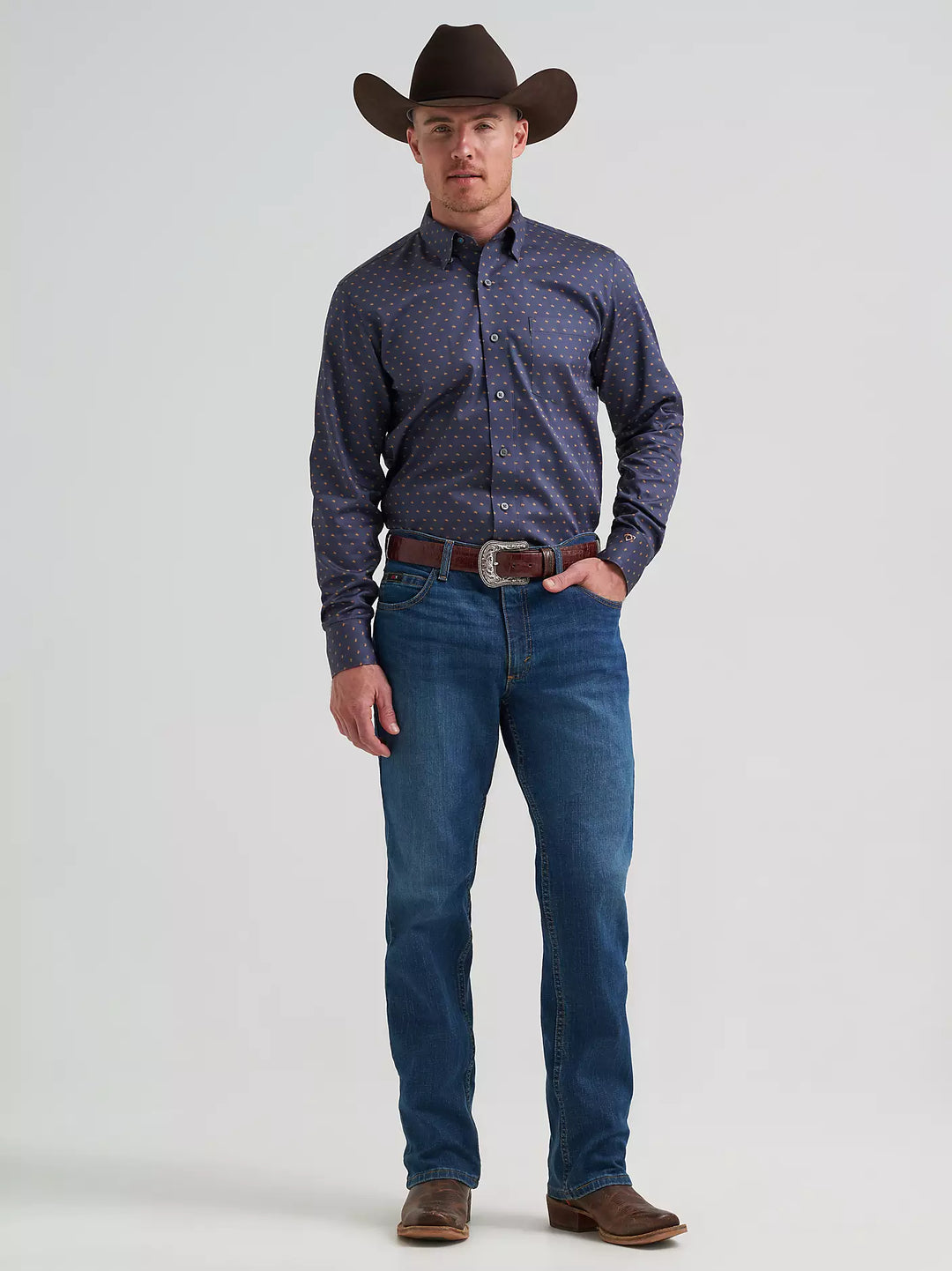 Men's Wrangler Cody Johnson One Pocket Button Down Shirt - 112385466