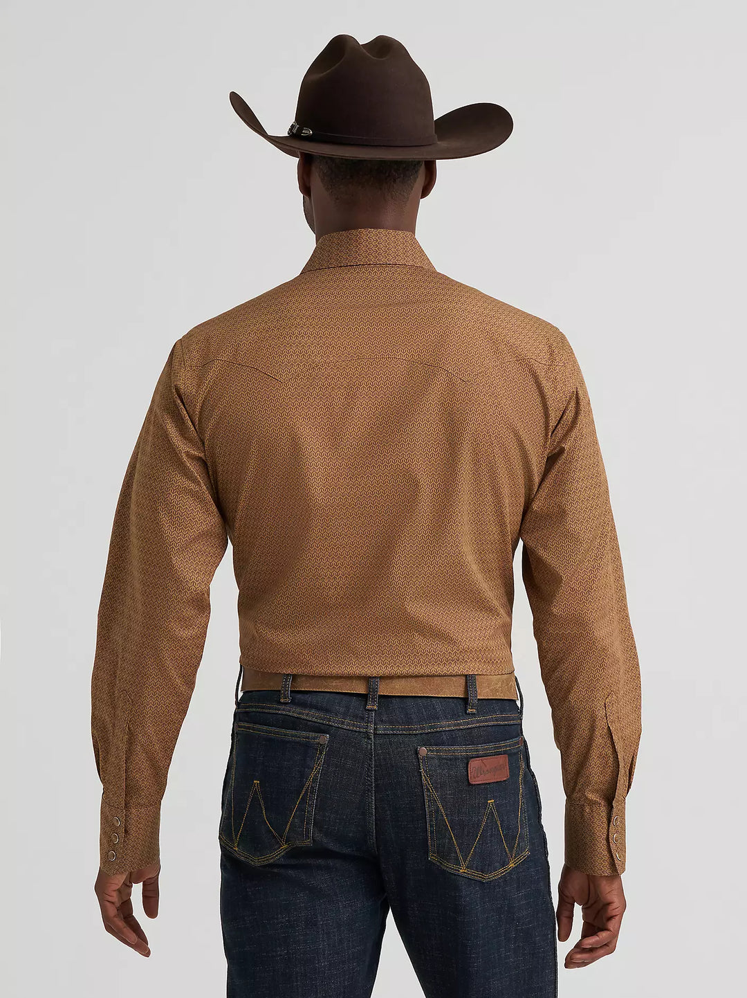Men's Wrangler Retro® Long Sleeve Sawtooth Snap Pocket Western Shirt - 112385599