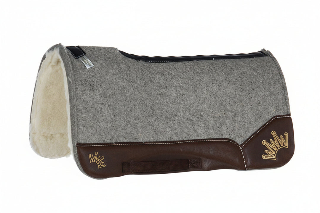 Best Ever Pads The Fleece Crown Embroidered Saddle Pad - 32"x32" 1"