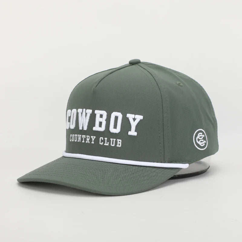 Cowboy Country Club Green Letterman Hat
