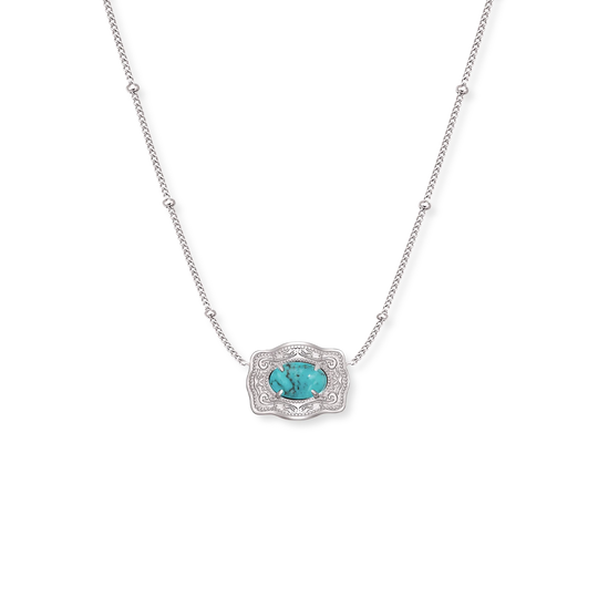 SpurWest Trading Co. Ultra Mini Belt Buckle Oasis Necklace