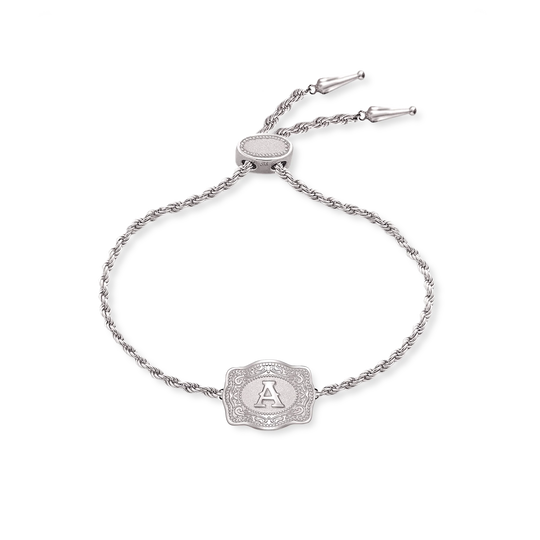 SpurWest Trading Co. Ultra Mini Belt Buckle Silver Bracelet
