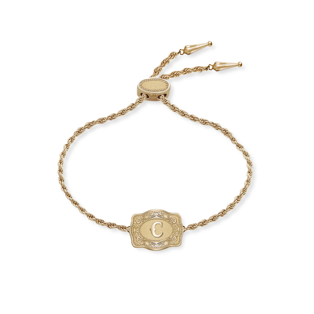 SpurWest Trading Co. Ultra Mini Belt Buckle Gold Bracelet