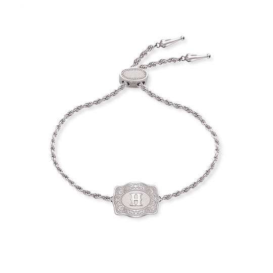 SpurWest Trading Co. Ultra Mini Belt Buckle Silver Bracelet