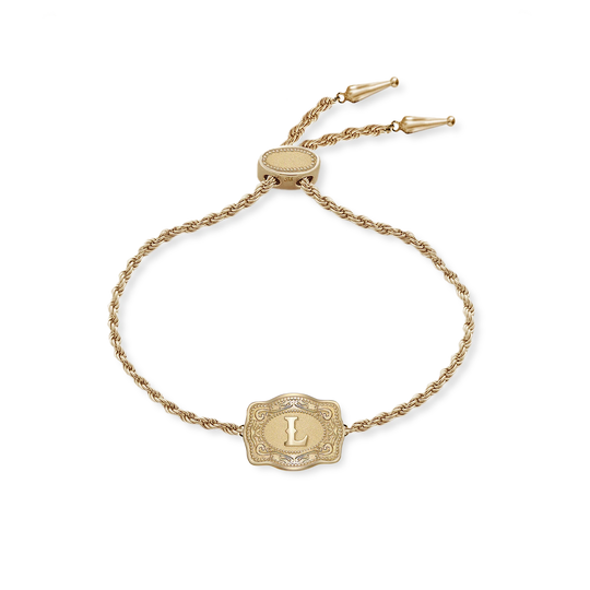 SpurWest Trading Co. Ultra Mini Belt Buckle Gold Bracelet