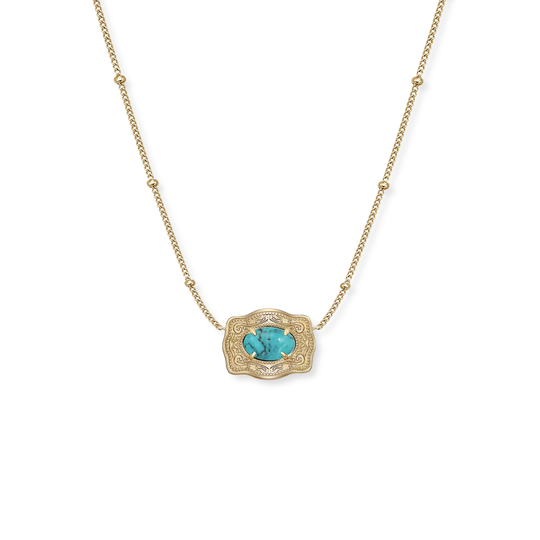 SpurWest Trading Co. Ultra Mini Belt Buckle Oasis Necklace