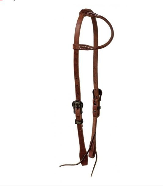 Berlin Leather Rolled Ear Brown Iron Buckle - H1552