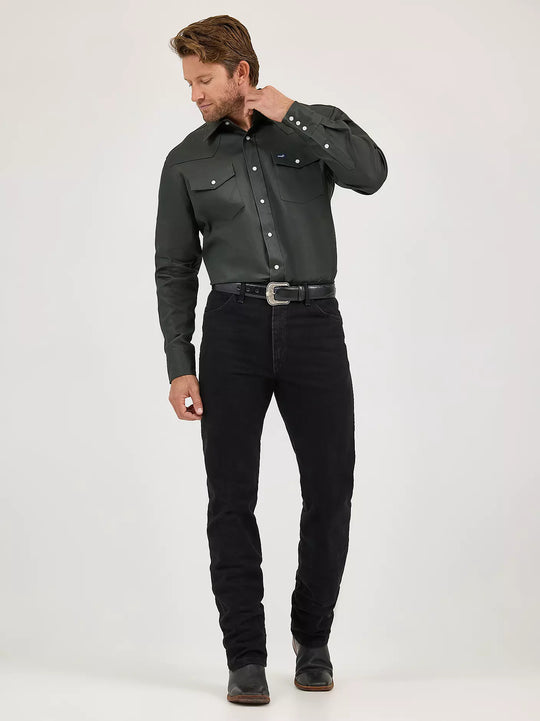 Men's Wrangler Cowboy Cut Original Fit-Shadow Black Wash - 13MWZWK