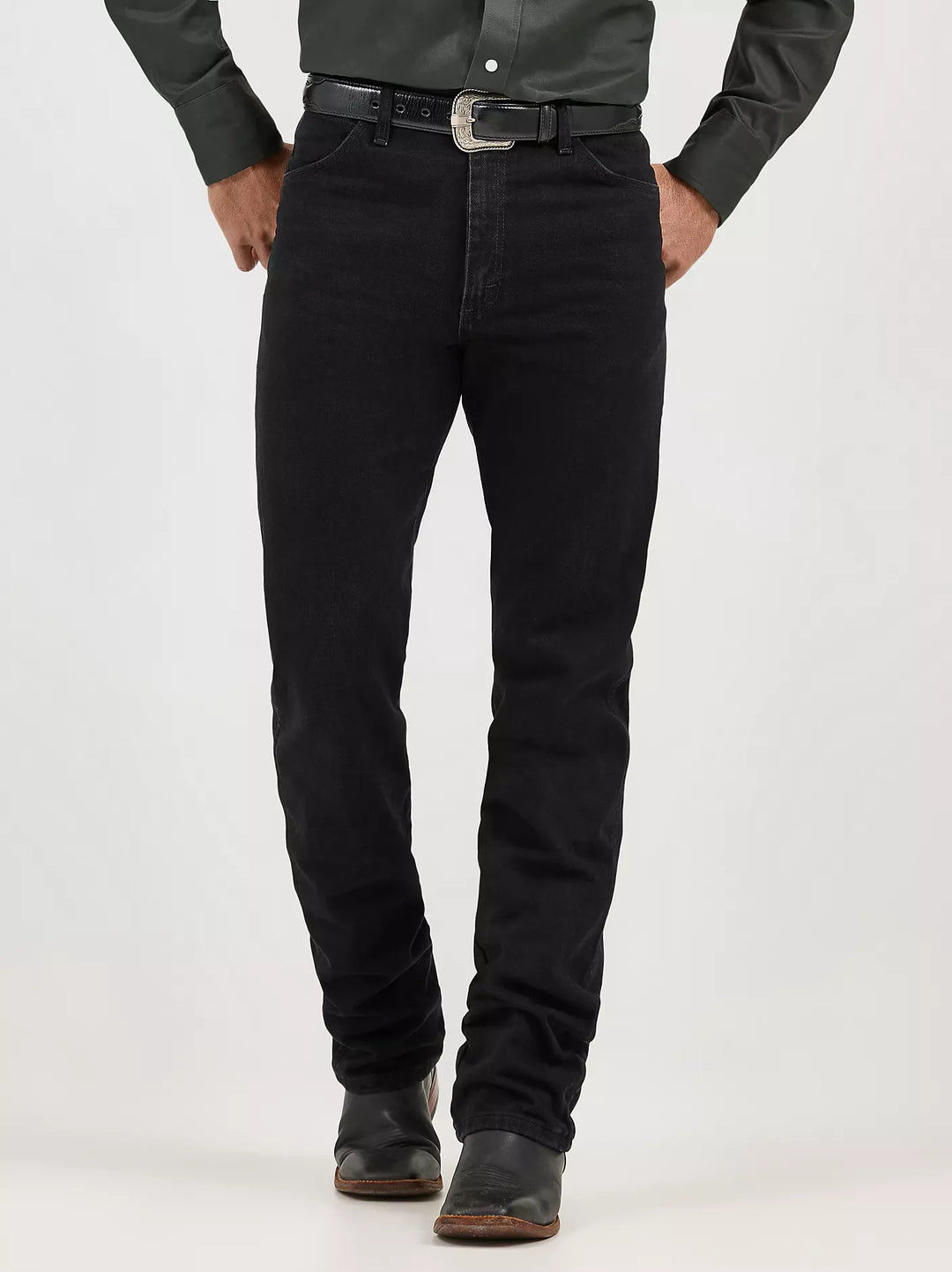 Men's Wrangler Cowboy Cut Original Fit-Shadow Black Wash - 13MWZWK