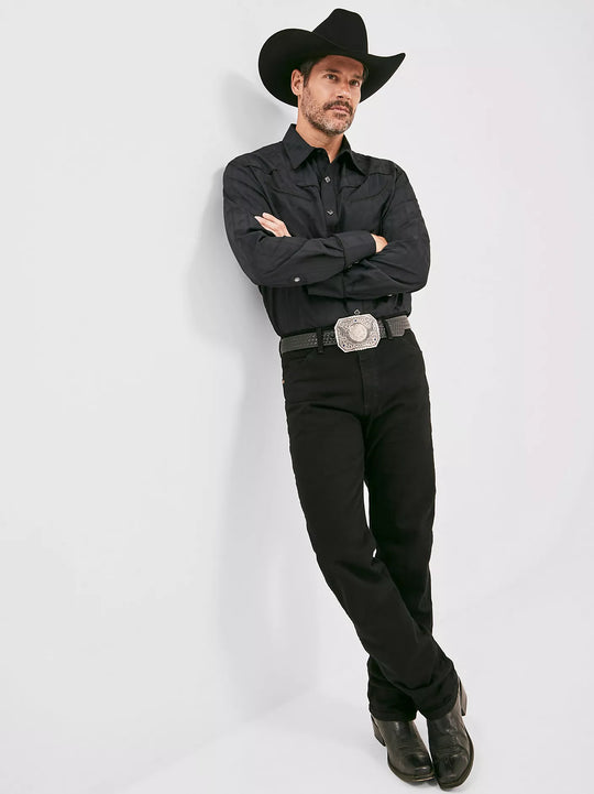 Men's Wrangler Cowboy Cut Original Fit-Shadow Black Wash - 13MWZWK