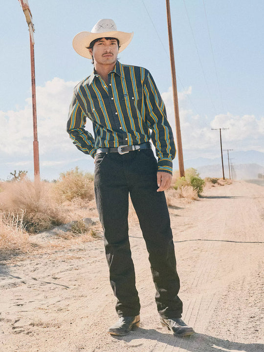 Men's Wrangler Cowboy Cut Original Fit-Shadow Black Wash - 13MWZWK