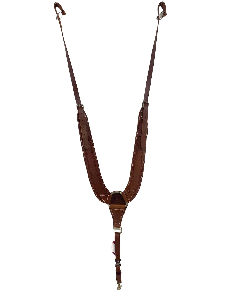 HR Saddles & Tack Oiled Barbwire Tooled Heavy Pulling Collar