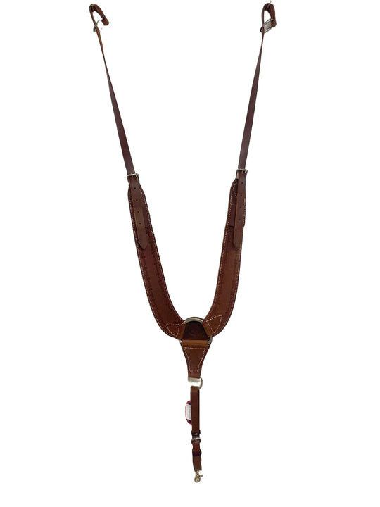 HR Saddles & Tack Oiled Barbwire Tooled Heavy Pulling Collar