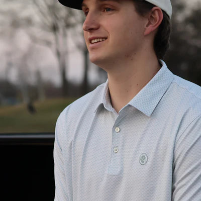 Men's Cowboy Country Club Light Green Diamondback Polo