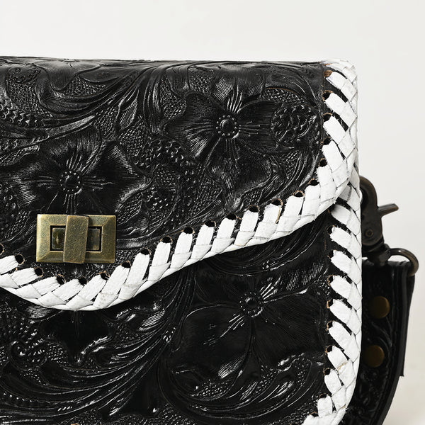 American Darling Small Cross Body Bag Hand-Tooled Floral - ADBG1475A