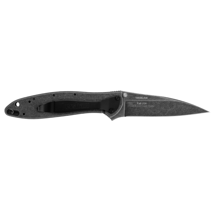 Kershaw Leek BlackWash Knife - 1660BLKW