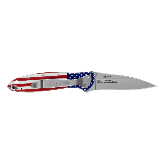 Kershaw Leek USA Flag Knife - 1660USA