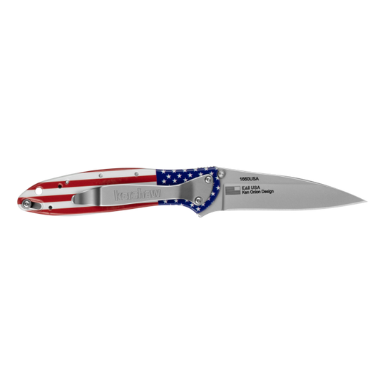 Kershaw Leek USA Flag Knife - 1660USA