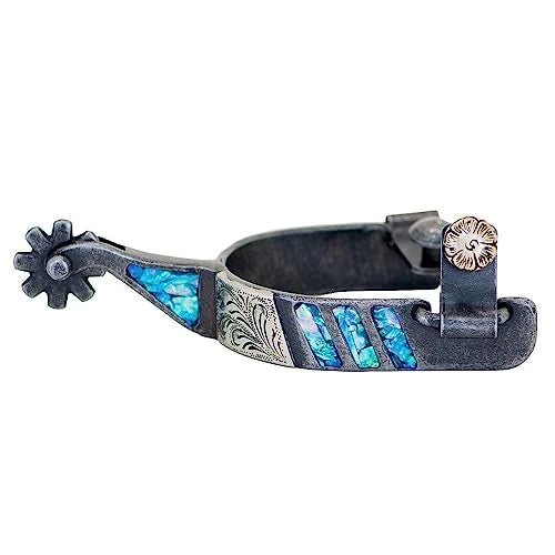 Partrade Cowboy Tack Turquoise Medium Cup 3/4" Spurs