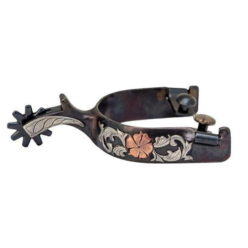 Partrade Cowboy Tack Desert Rose Large Cup Spurs