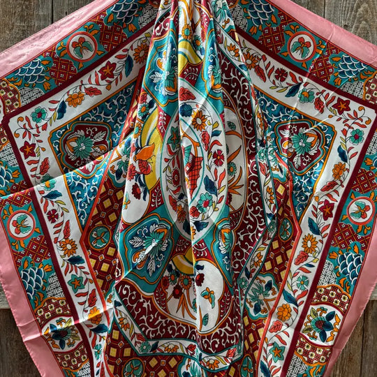 Rodeo Drive Pink Multi Pattern Wild Rag - WR1014