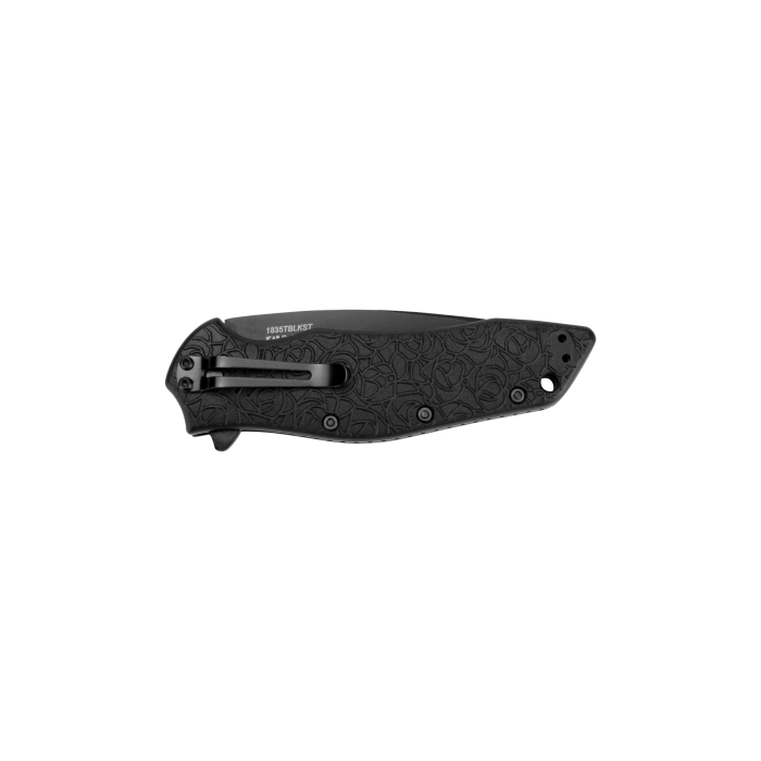 Kershaw Kuro Tanto Black Serrated Knife - 1835TBLKST