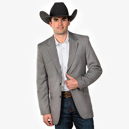 Men's Cripple Creek Lubbock Steel Grey Sportcoat - CC4515-49