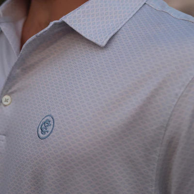 Men's Cowboy Country Club Diamondback Light Blue Polo