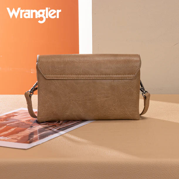 Wrangler Vintage-Inspired Khaki Crossbody Bag - WG320-209KH