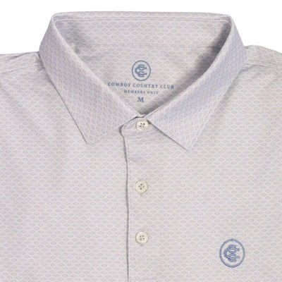 Men's Cowboy Country Club Diamondback Light Blue Polo