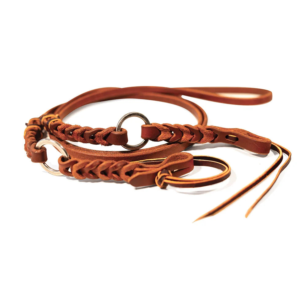 Professional's Choice Bleeding Heart Ring Roping Reins - 8'