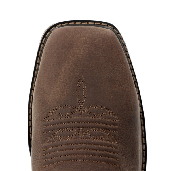 Men's Durango Workhorse Rustic Brown Steel Toe Waterproof Square Toe Work Boot - DDB0561