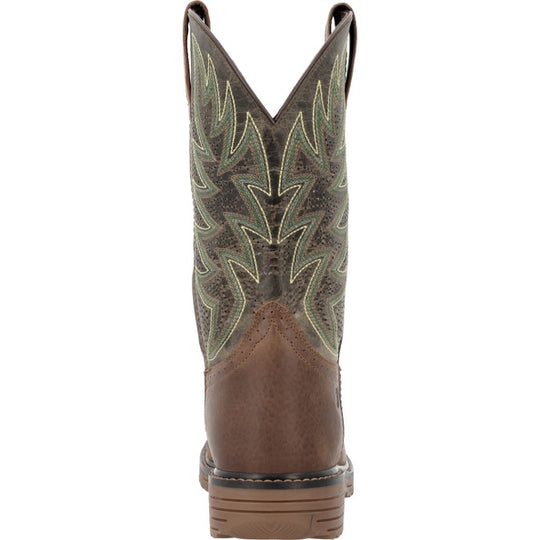 Men's Durango Workhorse Coyote Tan Square Toe Work Boot - DDB0563
