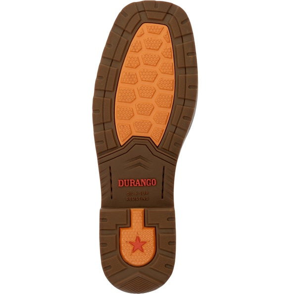 Men's Durango Workhorse Coyote Tan Square Toe Work Boot - DDB0563