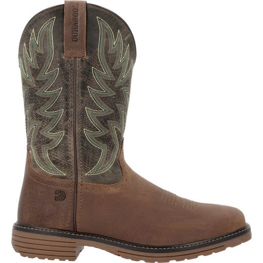 Men's Durango Workhorse Coyote Tan Square Toe Work Boot - DDB0563
