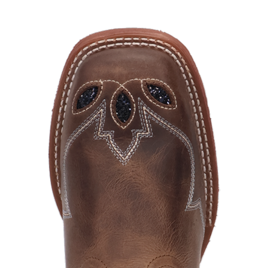 Women's Laredo Dragonfly Tan/Navy Square Toe Leather Western Boot - 2035