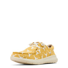 Women's Ariat Hilo Doodle Shoe Mustard Steer Heads - 10061129